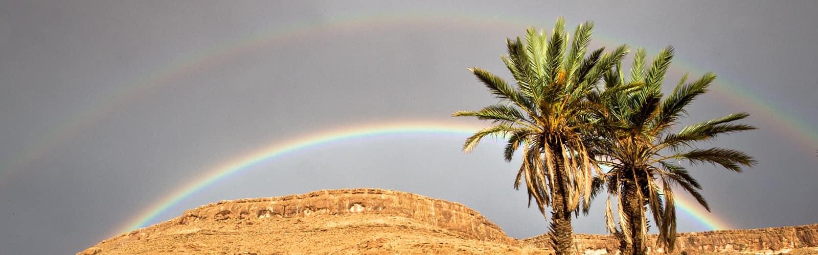 Arc en ciel dans le Sud marocain