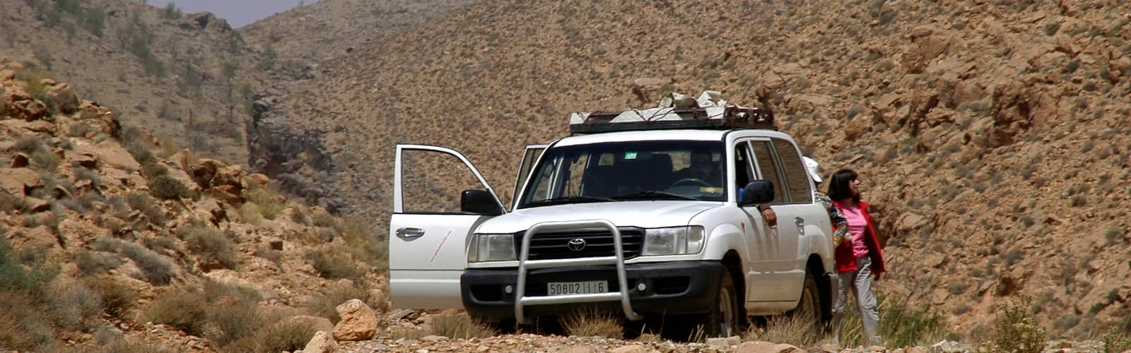 En 4x4, piste dans l'Anti-Atlas au Sud d'Agadir