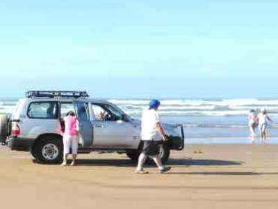 Circuit 4x4 Agadir, 4x4 sur la plage Blanche