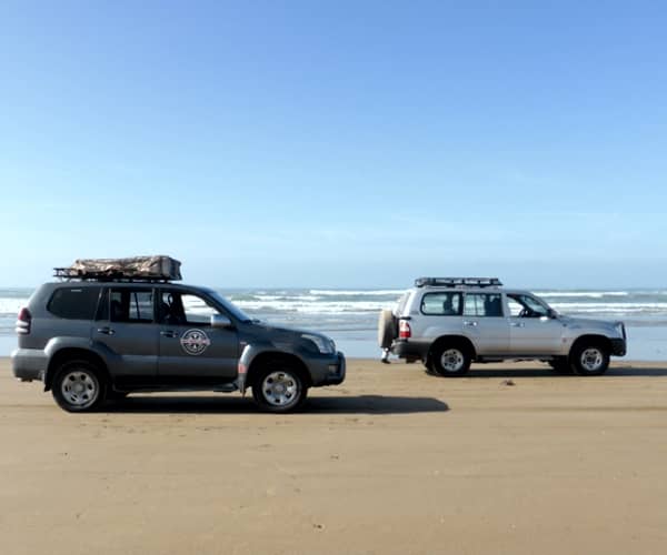 La plage Blanche en 4x4 dans ce Circuit 4x4 Agadir