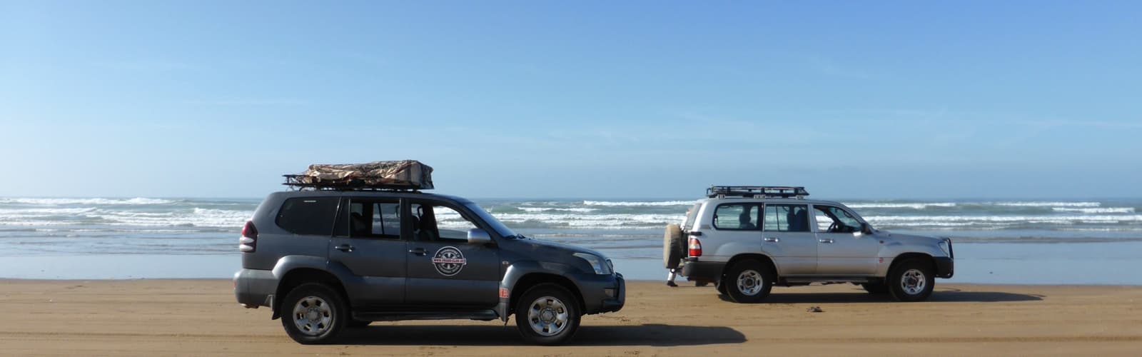 La plage Blanche en 4x4 dans ce Circuit 4x4 Agadir