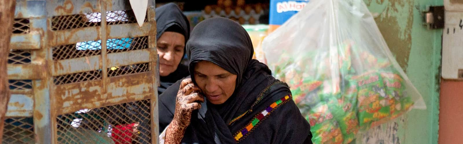 Femme au téléphone