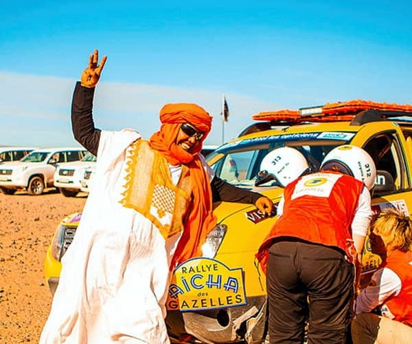 Lors d'un circuit 4x4 rencontre du Rallye des Gazelles