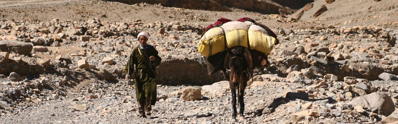 Nomade, retour de souk dans l'Atlas