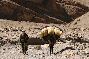 Nomade près du tizi Zegzaoune