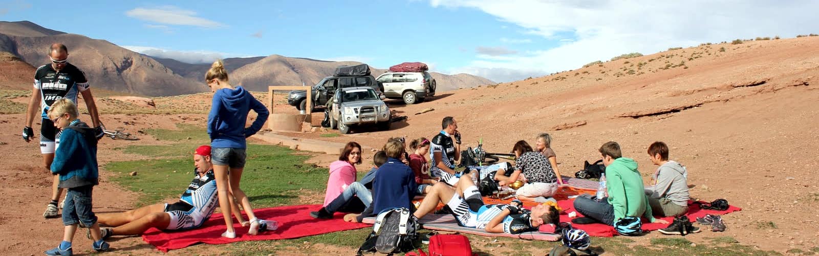 Accompagnant d'un raid VTT Maroc