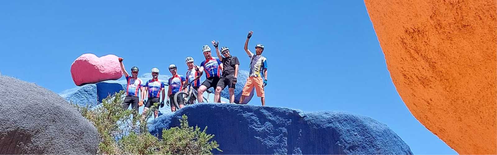 VTT Maroc... Rochers peints de Tafraoute