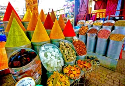 Dans les souks a Marrakech