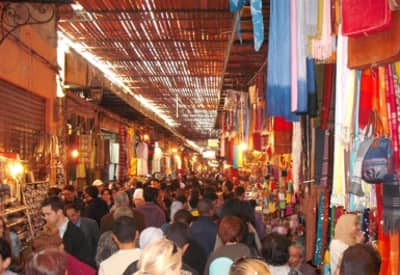 Dans le souk de Marrakech